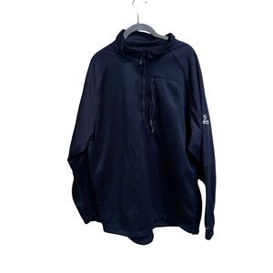 Nike Golf Men's Black Therma-fit Size Large 1/4 Pullover  Windbreaker Logo Faldo